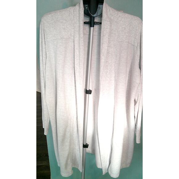 Active Life Open Cardigan Women's XXL Light Gray - Picture 1 of 5